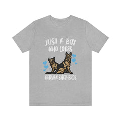 Just A Boy Who Loves German Shepherds Shirt - German Shepherd print design