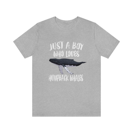 Just A Boy Who Loves Humpback Whales Shirt, Humpback Whale Lover Shirt, Humpback Whale Shirt, Whale Gift, Animal Adult Kids T-Shirt Image 1