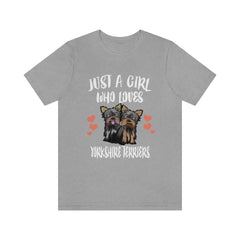 Just A Girl Who Loves Yorkshire Terriers Dogs Shirt - Yorkshire terrier print design