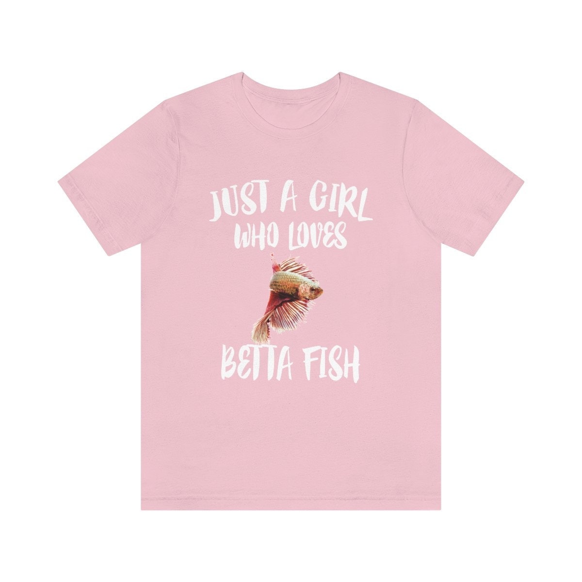 Just A Girl Who Loves Betta Fish Shirt, Betta Fish Shirt, Betta Fish Lover Gift, Betta Fish Lover Shirt, Animal Adult Kids Image 4
