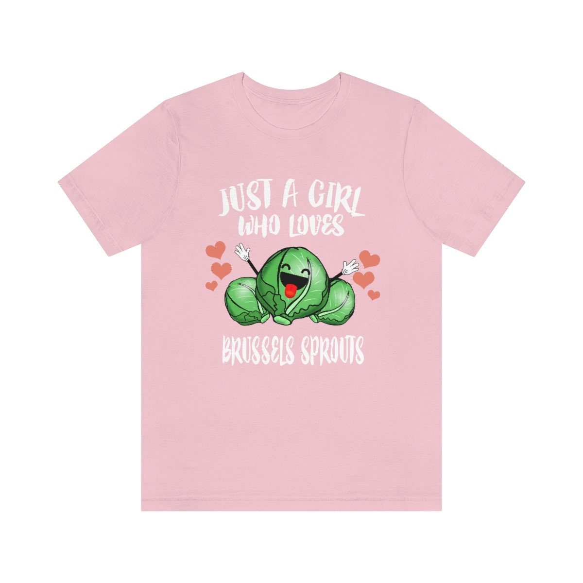 Just A Girl Who Loves Brussels Sprouts Shirt, Brussels Sprout Lover Shirt, Vegetable Lover Gift, Vegan Shirt, Adult Toddler Kids T-Shirt Image 4