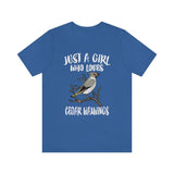 Just A Girl Who Loves Cedar Waxwings Birds Shirt, Cedar Waxwing Lover Shirt, Birding Gift, Bird Shirt,  Adult Kids Animal T-Shirt Image 2