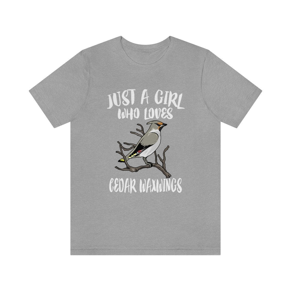 Just A Girl Who Loves Cedar Waxwings Birds Shirt, Cedar Waxwing Lover Shirt, Birding Gift, Bird Shirt,  Adult Kids Animal T-Shirt Image 3