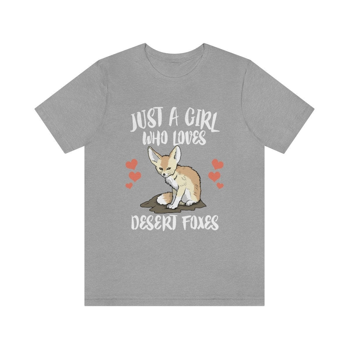 Just A Girl Who Loves Desert Foxes Shirt, Desert Fox Lover Shirt, Fox Gift, Fox Shirt, Adult Kids Animal T-Shirt Image 2