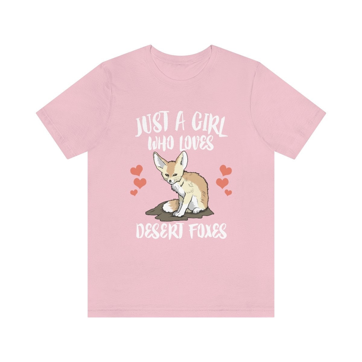 Just A Girl Who Loves Desert Foxes Shirt, Desert Fox Lover Shirt, Fox Gift, Fox Shirt, Adult Kids Animal T-Shirt Image 4