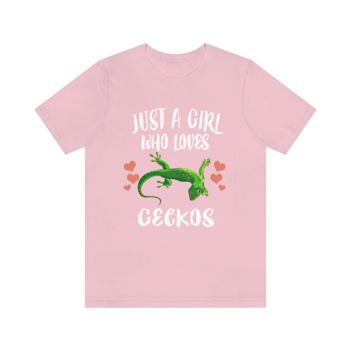 Just A Girl Who Loves Geckos Lizards Shirt, Gecko Lover Shirt, Lizard Gift, Lizard Shirt, Adult Kids Animal T-Shirt Image 1