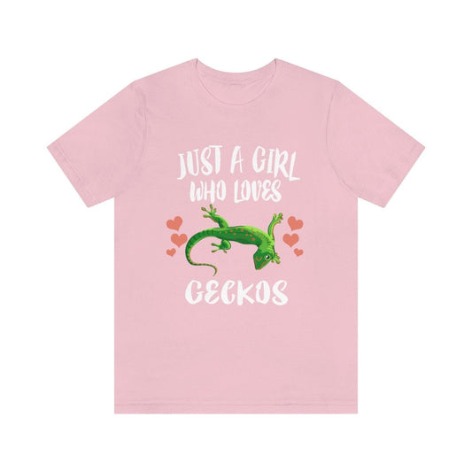 Gecko Lover T-Shirt for Girls - gecko print design