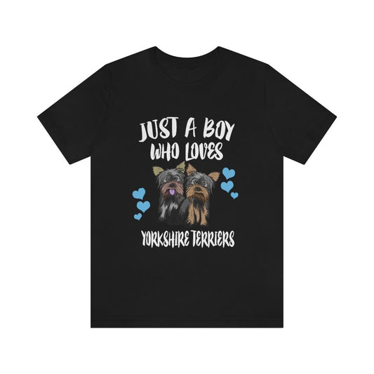 Boy Who Loves Yorkshire Terriers Shirt - Yorkshire Terrier print design