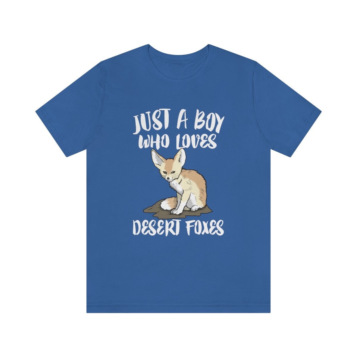Just A Boy Who Loves Desert Foxes Shirt, Desert Fox Lover Shirt, Fox Shirt, Fox Gift, Animal Adult Kids T-Shirt Image 2