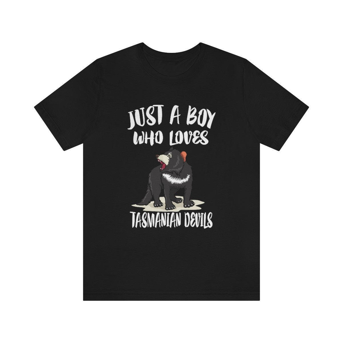 Just a boy who loves Tasmanian devils endangered Australian marsupial tee