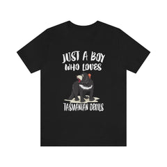 Just a boy who loves Tasmanian devils endangered Australian marsupial tee