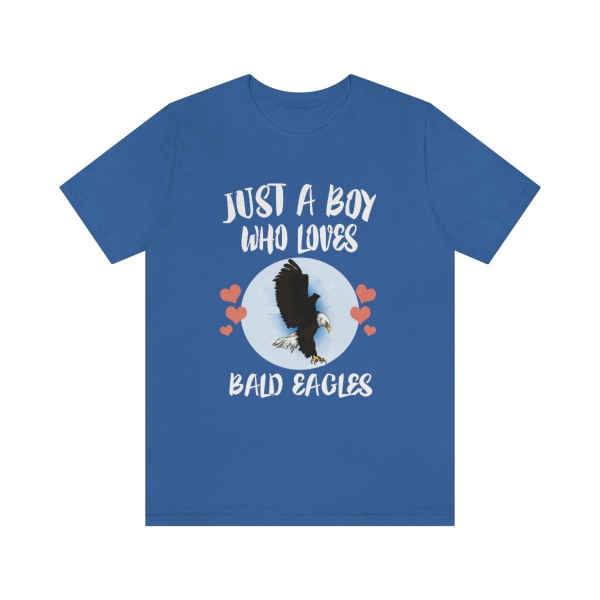 Just A Boy Who Loves Bald Eagles Bird Shirt, Bald Eagle Lover Shirt, Birding Shirt, Eagle Shirt, Animal Adult Kids T-Shirt Image 3