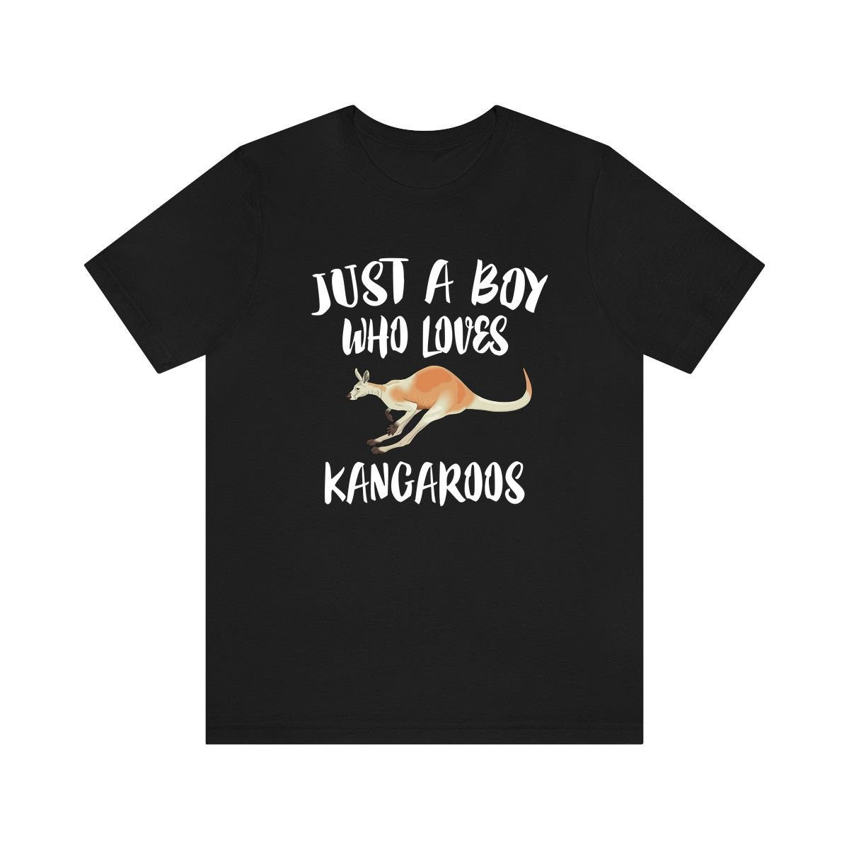 Just A Boy Who Loves Kangaroos Shirt, Kangaroo Lover Shirt, Kangaroo Shirt, Kangaroo Gift, Animal Adult Kids T-Shirt Image 1