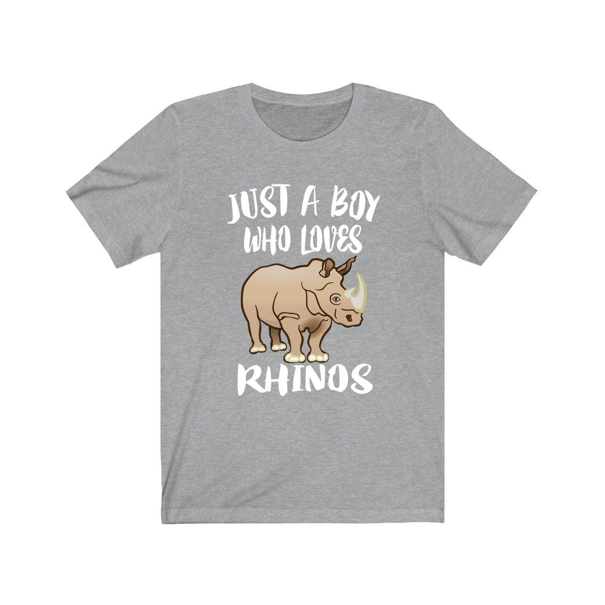 Just A Boy Who Loves Rhinos Shirt, Rhino Lover Shirt, Rhino Shirt, Rhino Gift, Animal Adult Kids T-Shirt Image 3