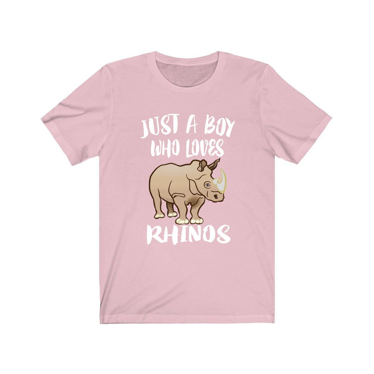 Just A Boy Who Loves Rhinos Shirt, Rhino Lover Shirt, Rhino Shirt, Rhino Gift, Animal Adult Kids T-Shirt Image 4