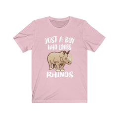 Just A Boy Who Loves Rhinos Shirt - rhino print design