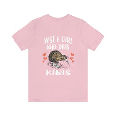 Just A Girl Who Loves Kiwis Birds Shirt - kiwi bird print design