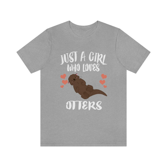 Just a girl who loves otters cute animal lover tee