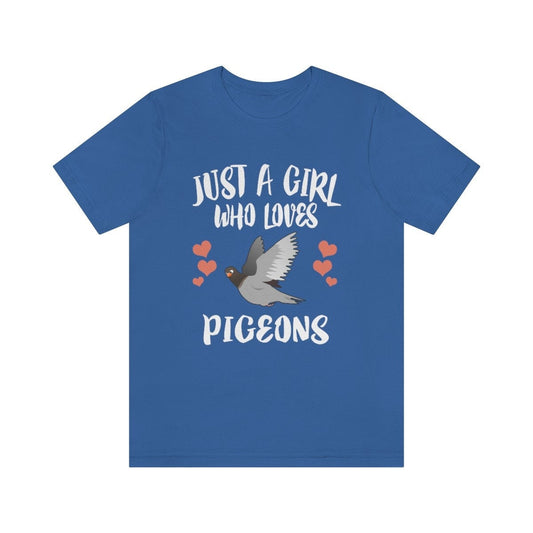 Just A Girl Who Loves Pigeons Shirt - pigeon print design