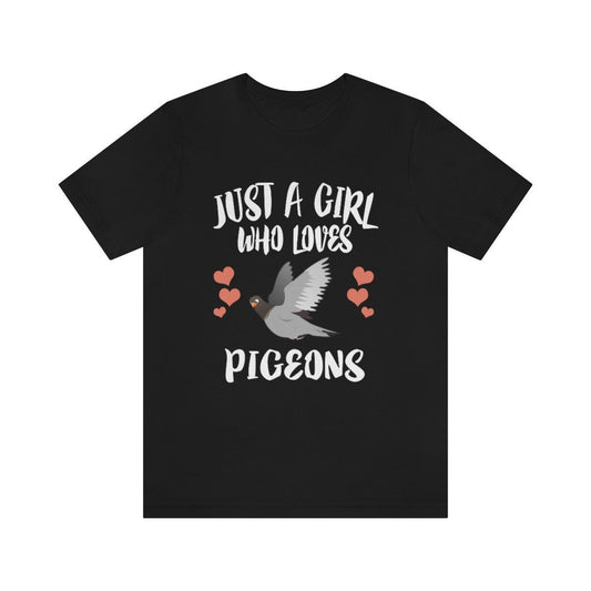 Just A Girl Who Loves Pigeons Shirt - pigeon print design
