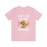 Just A Girl Who Loves Platypuses Shirt, Platypus Lover Shirt, Platypus Gift, Platypus Shirt, Animal Shirt, Adult Kids Animal T-Shirt Image 4