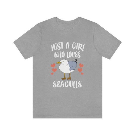 Just A Girl Who Loves Sea Gulls Shirt - seagull print design