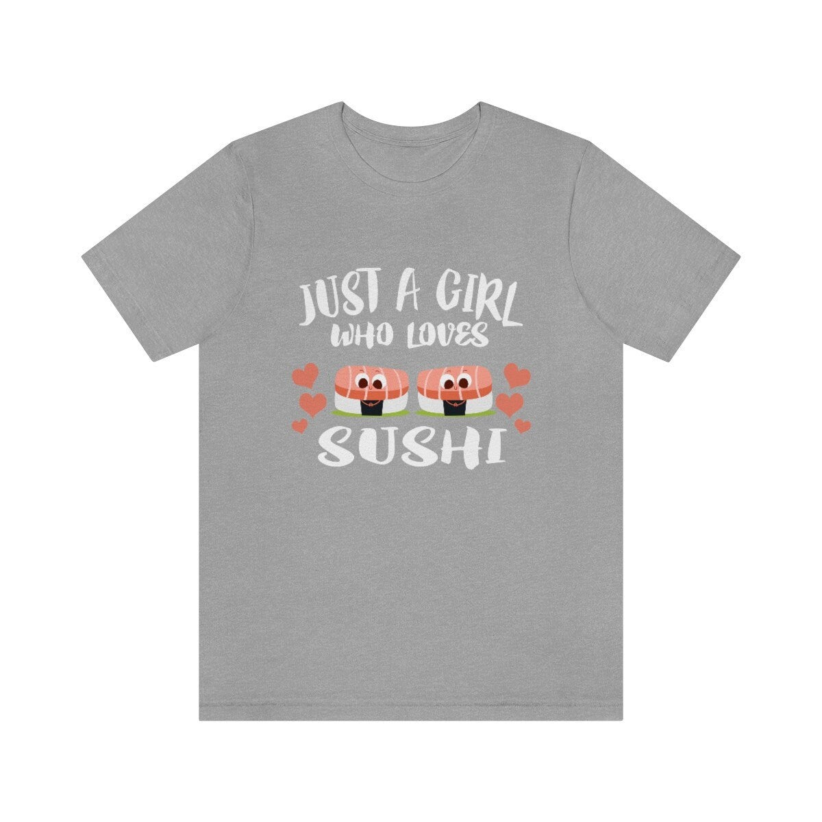 Just A Girl Who Loves Sushi Shirt, Sushi Lover Shirt, Sushi Gift, Sushi Shirt, Adult Kids Animal T-Shirt Image 4