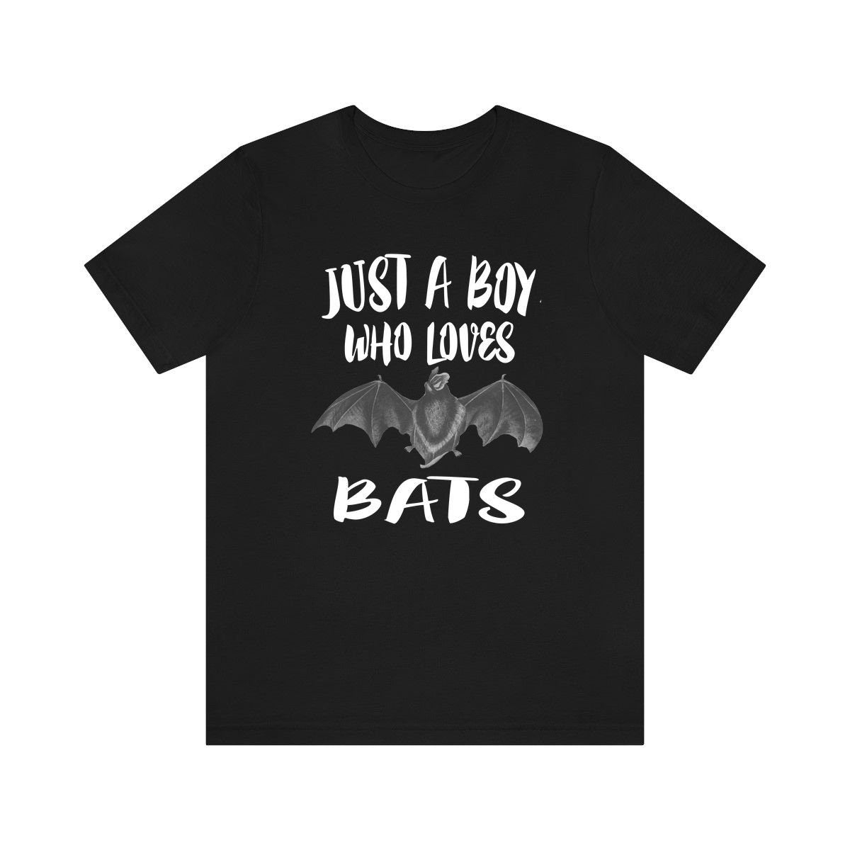 Just A Boy Who Loves Bats Shirt, Bat Lover Shirt, Bat Shirt, Bat Gift, Animal Adult Kids T-Shirt Image 1