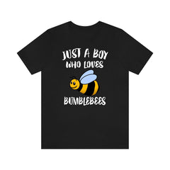 Just a boy who loves bumblebees pollinator lover tee