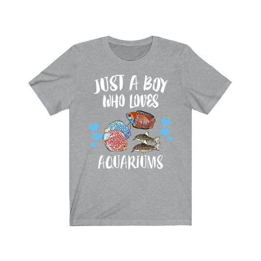 Just A Boy Who Loves Aquariums Fish Shirt - aquarium print design