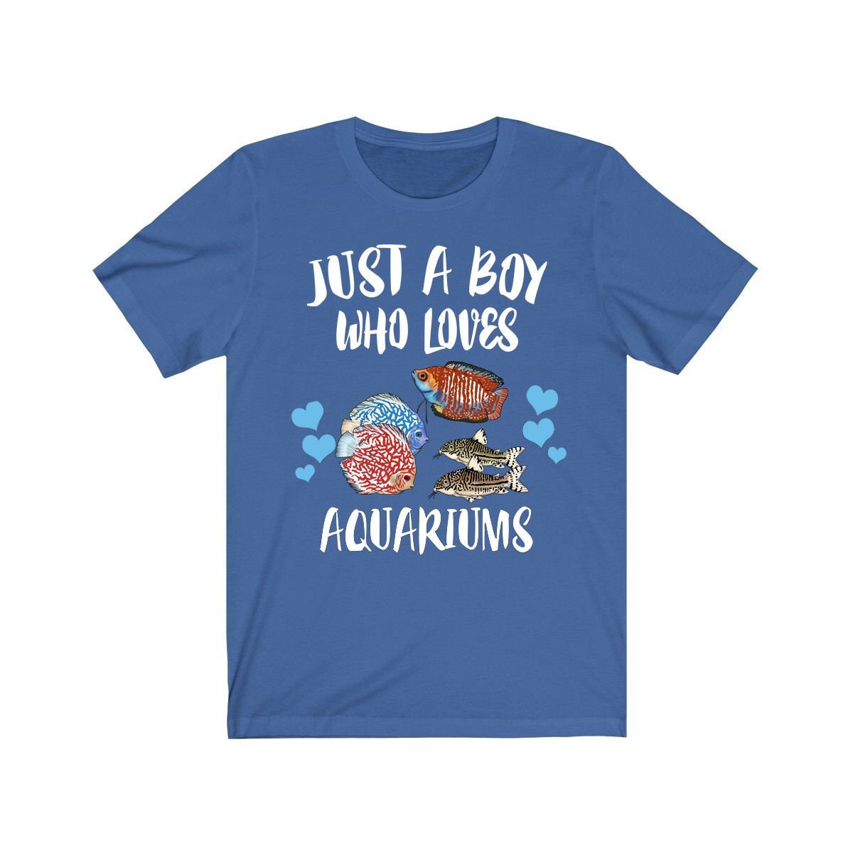 Just A Boy Who Loves Aquariums Fish Shirt, Aquarium Lover Shirt, Fish tank Shirt, Aquarium Lover Gift,  Adult Toddler Kids T-Shirt Image 3