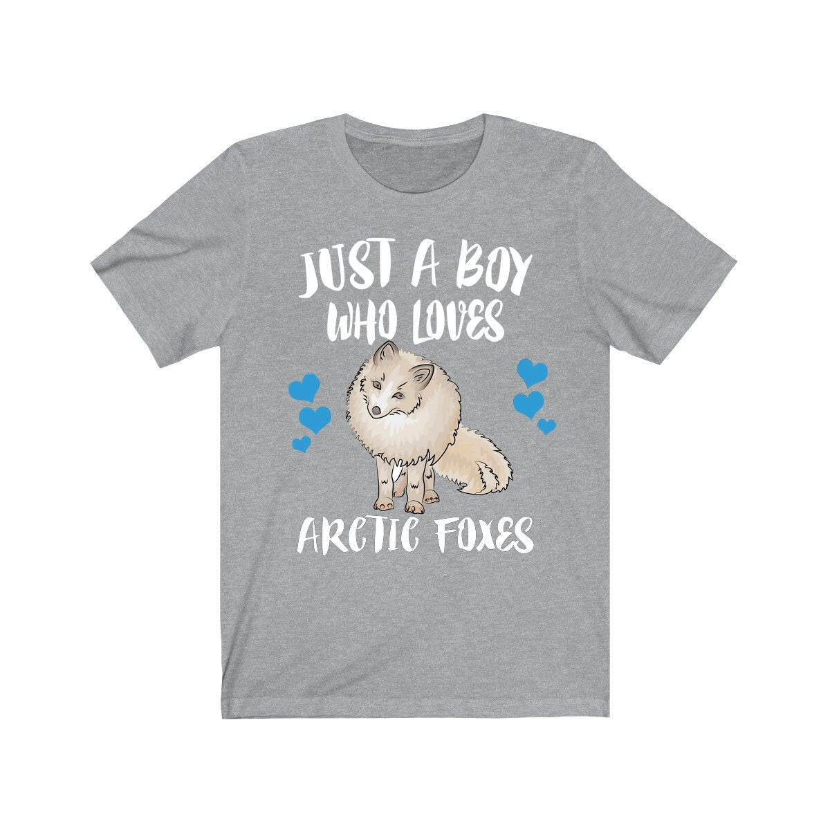 Just A Boy Who Loves Arctic Foxes Shirt, Arctic Fox Lover Shirt, Fox Shirt, Fox Lover Gift,  Adult Toddler Kids T-Shirt Image 3
