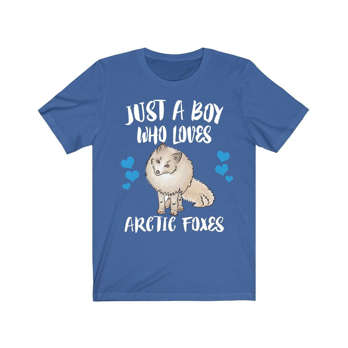 Just A Boy Who Loves Arctic Foxes Shirt, Arctic Fox Lover Shirt, Fox Shirt, Fox Lover Gift,  Adult Toddler Kids T-Shirt Image 1