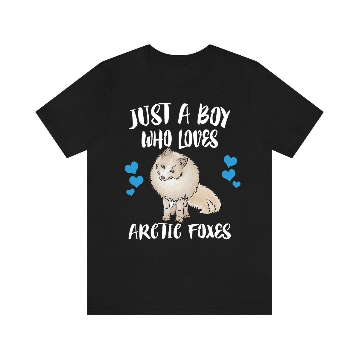 Just A Boy Who Loves Arctic Foxes Shirt, Arctic Fox Lover Shirt, Fox Shirt, Fox Lover Gift,  Adult Toddler Kids T-Shirt Image 2