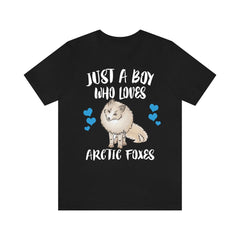 Just A Boy Who Loves Arctic Foxes Shirt - Arctic Fox print design