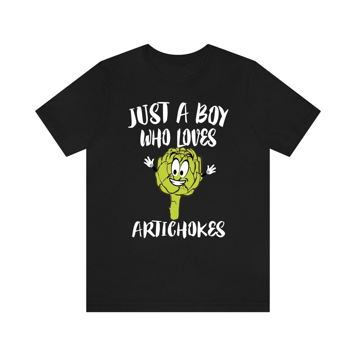 Just A Boy Who Loves Artichokes Vegetable Shirt, Artichoke Lover Shirt, Vegan Shirt, Vegetable Lover Gift,  Adult Toddler Kids T-Shirt Image 3