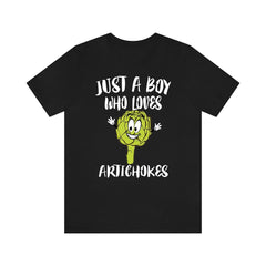 Just A Boy Who Loves Artichokes Vegetable Shirt - artichoke print design