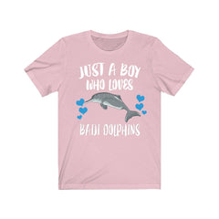 Just A Boy Who Loves Baiji Dolphins Shirt, Dolphin Lover Shirt, Dolphin Shirt, Dolphin Lover Gift, Animal Adult Toddler Kids T-Shirt Image 4