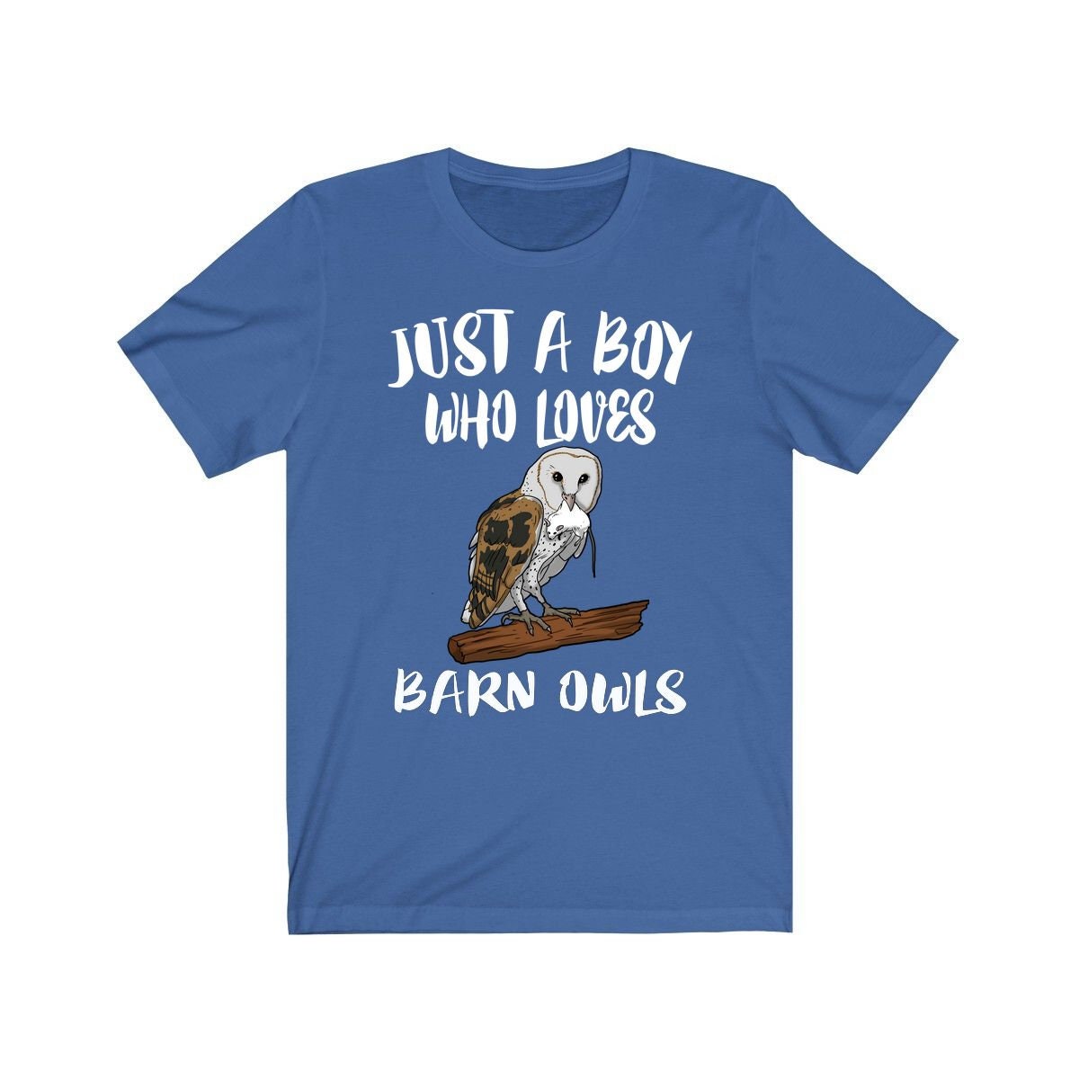 Just A Boy Who Loves Barn Owls Shirt, Barn Owl Lover Shirt, Owl Shirt, Owl Lover Gift, Animal Adult Toddler Kids T-Shirt Image 2