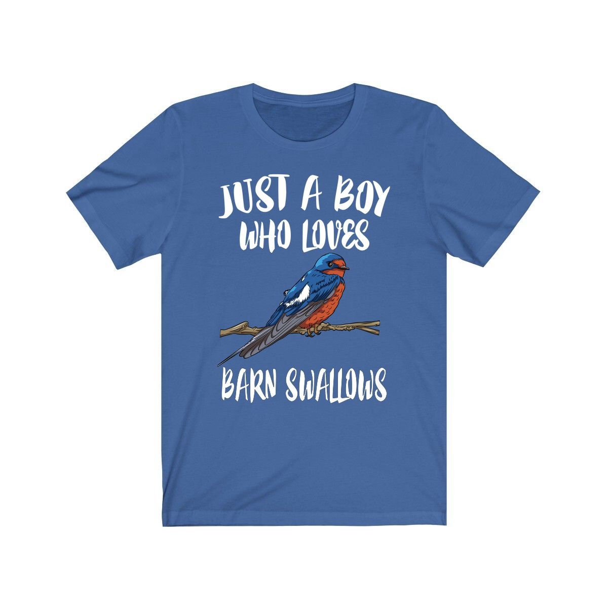 Just A Boy Who Loves Barn Swallows Shirt, Swallow Lover Shirt, Birding Shirt, Bird Lover Gift, Animal Adult Toddler Kids T-Shirt Image 3