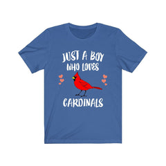 Just A Boy Who Loves Cardinals Birds Shirt - Cardinal print design