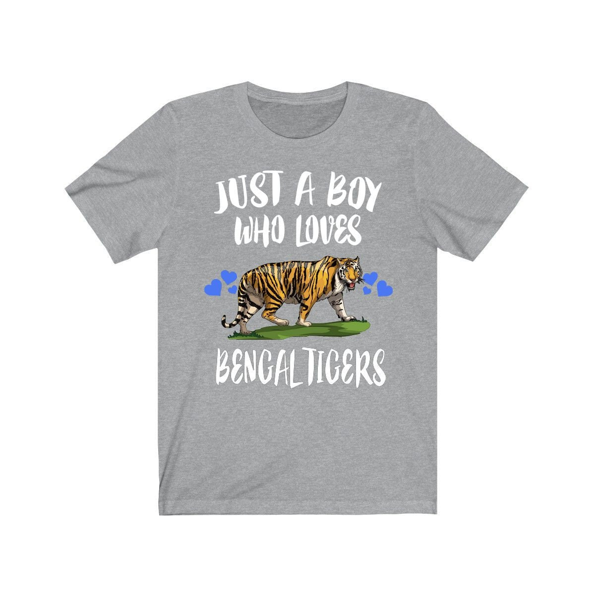 Just A Boy Who Loves Bengal Tigers Shirt, Bengal Tiger Lover Shirt, Tiger Shirt, Tiger Lover Gift, Animal Adult Toddler Kids T-Shirt Image 2