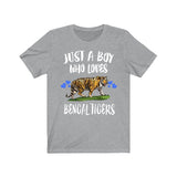 Just A Boy Who Loves Bengal Tigers Shirt, Bengal Tiger Lover Shirt, Tiger Shirt, Tiger Lover Gift, Animal Adult Toddler Kids T-Shirt Image 2