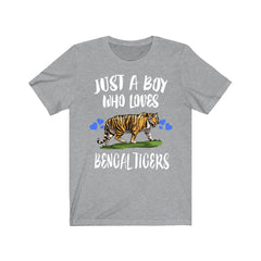 Just A Boy Who Loves Bengal Tigers Shirt - Bengal tiger print design