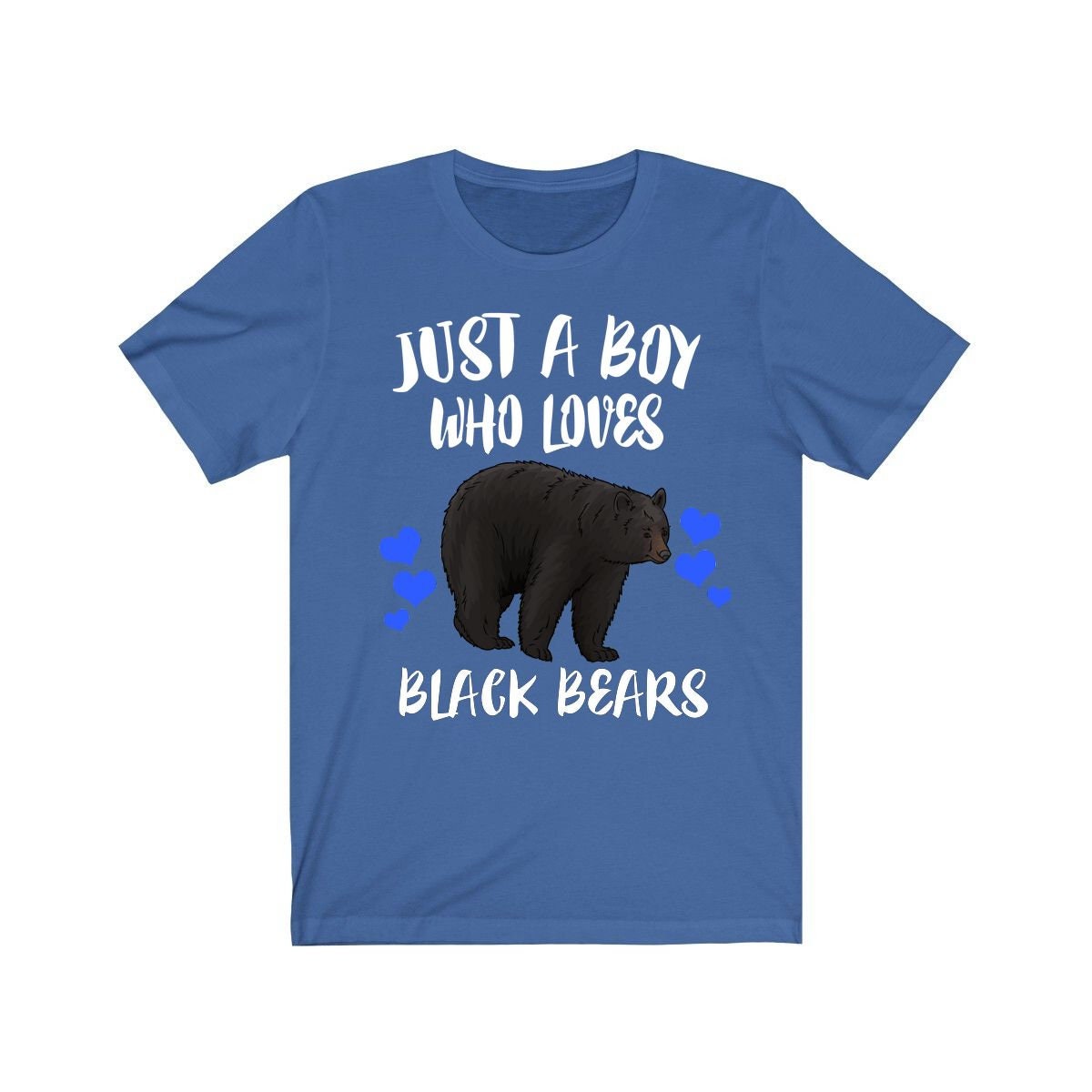 Just A Boy Who Loves Black Bears Shirt, Black Bear Lover Shirt, Bear Shirt, Bear Lover Gift, Animal Adult Toddler Kids T-Shirt Image 2