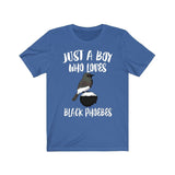Just A Boy Who Loves Black Phoebes Shirt, Black Phoebe Lover Shirt, Birding Shirt, Bird Lover Gift, Animal Adult Toddler Kids T-Shirt Image 2