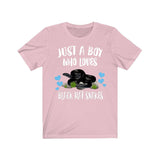 Just A Boy Who Loves Black Rat Snakes Shirt, Snake Lover Shirt, Snake Shirt, Snake Lover Gift, Animal Adult Toddler Kids T-Shirt Image 4