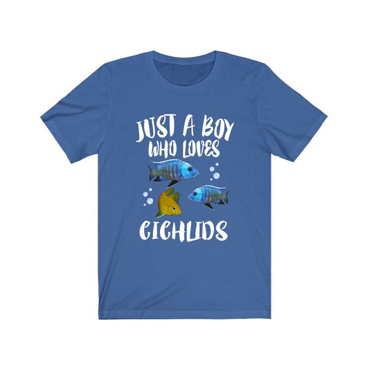 Just a boy who loves cichlids African aquarium fish lover tee