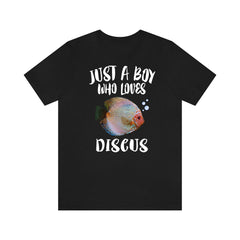 Just A Boy Who Loves Discus Fish Shirt - Discus print design