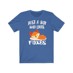 Just A Boy Who Loves Foxes Shirt - fox print design